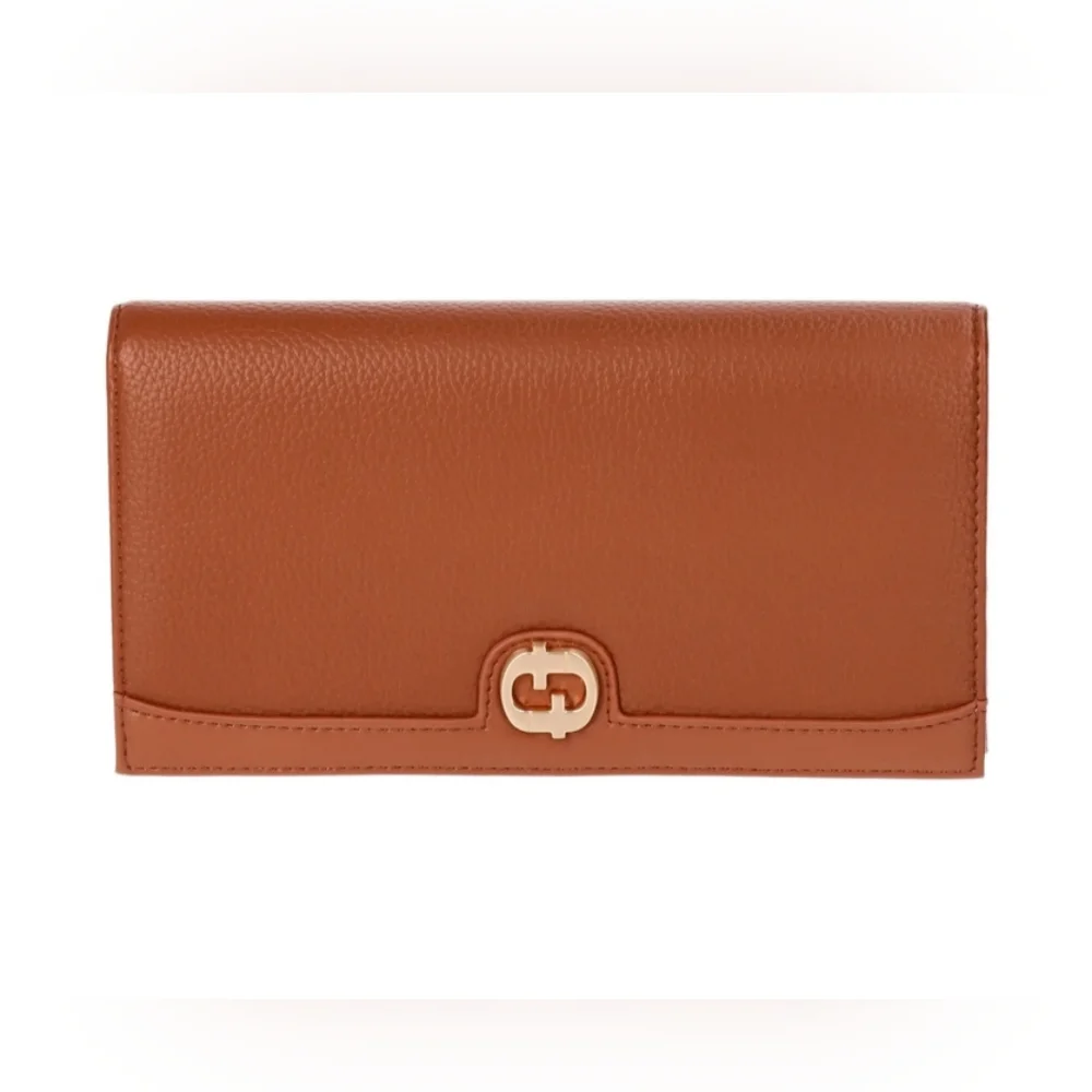 Time and Tru Women's Cora Bifold Wallet Cognac NWT